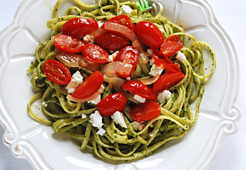 Give basil the night off: Cilantro-Parsley Pesto takes pasta in a ...